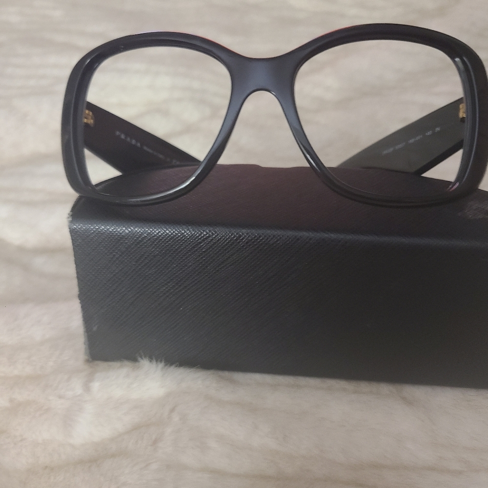 100% Authentic Prada Elegant Black Glasses Frame … - image 1